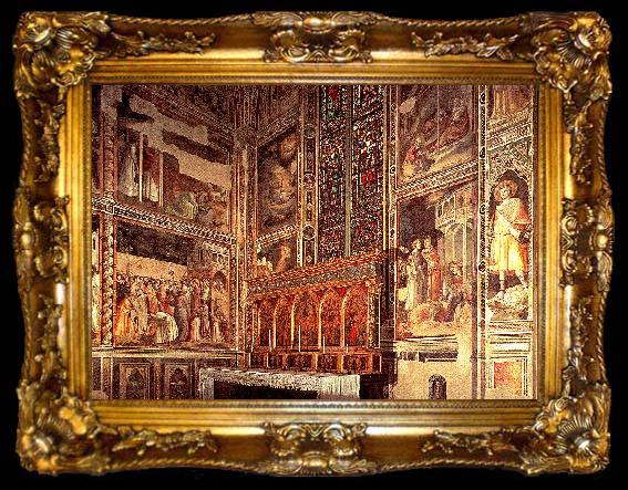 framed  GADDI, Taddeo General view of the Baroncelli Chapel sg, ta009-2